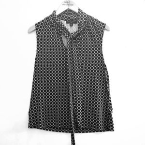 Banana Republic silk shell with tie